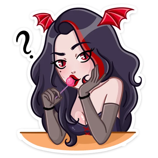 🍭 Стикер «Новогодняя Лилит» для Telegram
