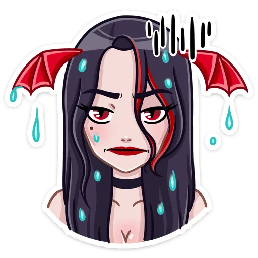 ⛈ Стикер «Новогодняя Лилит» для Telegram