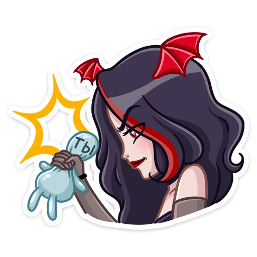 😈 Стикер «Новогодняя Лилит» для Telegram