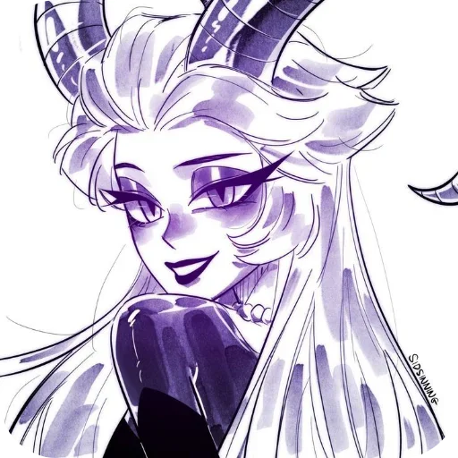 😁 Стикер «Lilit Hazbin Hotel» для Telegram