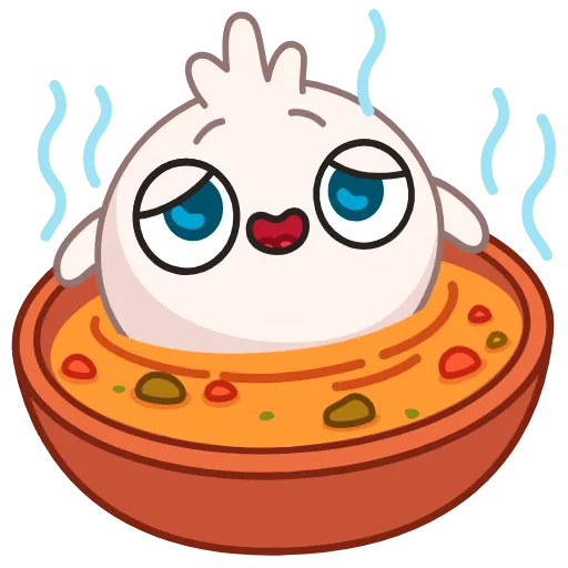 🍲 Стикер «Хинкалька» для Telegram