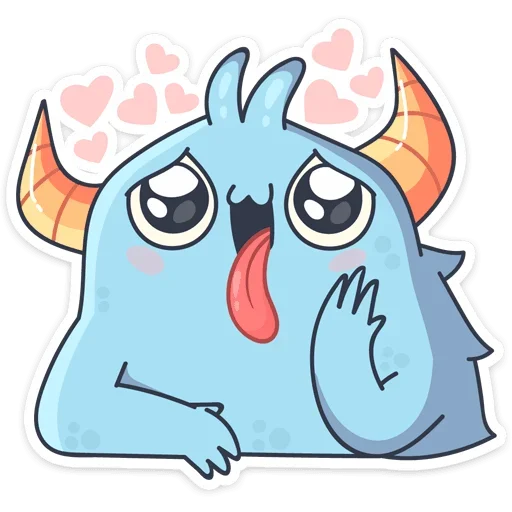 ❤️ Стикер «Лил Монстрик» для Telegram