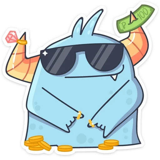 😎 Стикер «Лил Монстрик» для Telegram