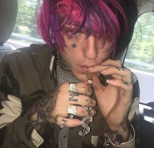 💔 Стикер «lil peep )» для Telegram