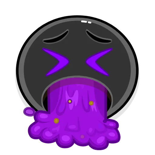 Стикер 2 Violet emoji
