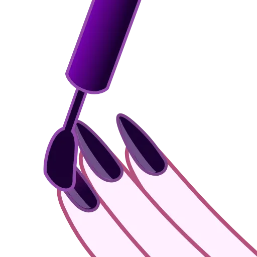 Стикер 10 Violet emoji
