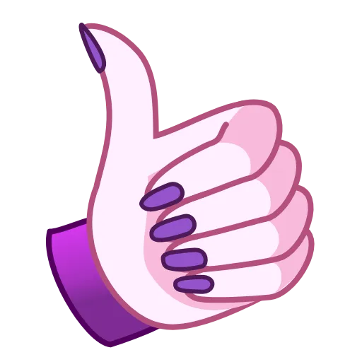 Стикер 4 Violet emoji