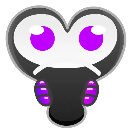 Стикер 8 Violet emoji