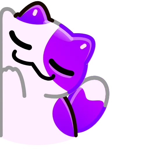 Стикер 30 Violet emoji