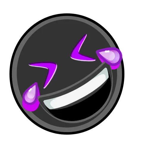 Стикер 12 Violet emoji