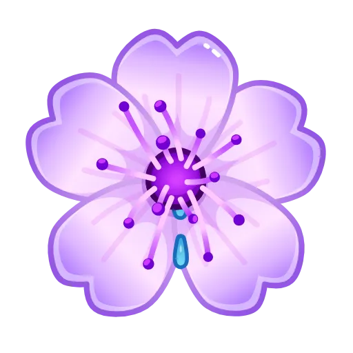 Стикер 28 Violet emoji