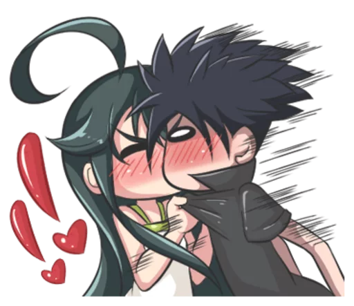 😘 Стикер «Lily & Marigold (Jun Lemon)» для Telegram