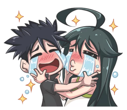 😭 Стикер «Lily & Marigold (Jun Lemon)» для Telegram