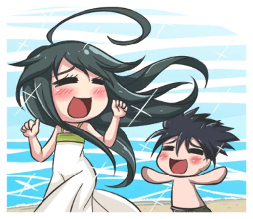 👒 Стикер «Lily & Marigold (Jun Lemon)» для Telegram