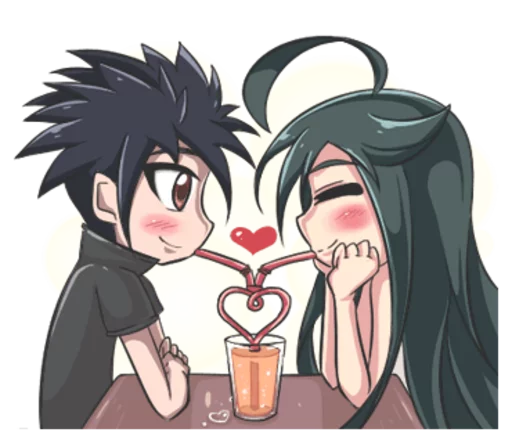 💑 Стикер «Lily & Marigold (Jun Lemon)» для Telegram