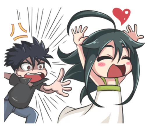 😲 Стикер «Lily & Marigold (Jun Lemon)» для Telegram