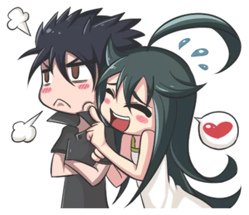 😚 Стикер «Lily & Marigold (Jun Lemon)» для Telegram
