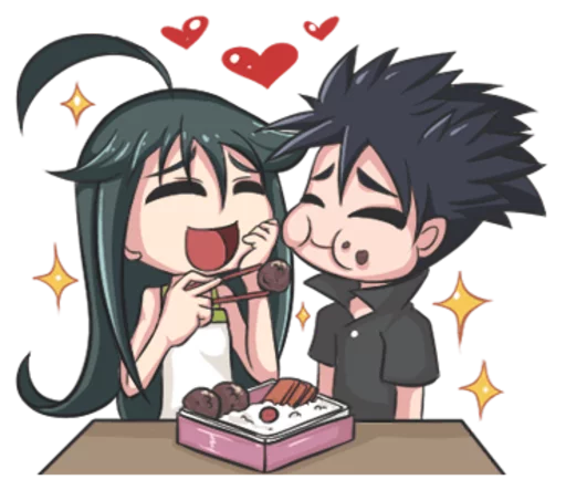 😊 Стикер «Lily & Marigold (Jun Lemon)» для Telegram