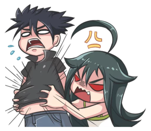 😡 Стикер «Lily & Marigold (Jun Lemon)» для Telegram
