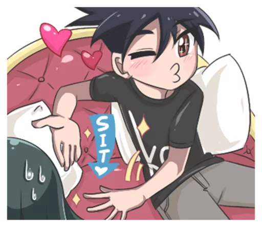 😉 Стикер «Lily & Marigold (Jun Lemon)» для Telegram