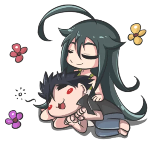 😘 Стикер «Lily & Marigold (Jun Lemon)» для Telegram
