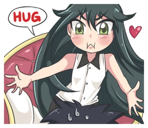 🤗 Стикер «Lily & Marigold (Jun Lemon)» для Telegram