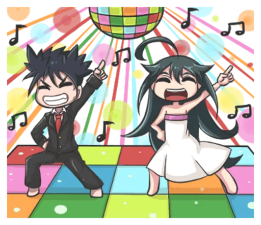 🕺 Стикер «Lily & Marigold (Jun Lemon)» для Telegram