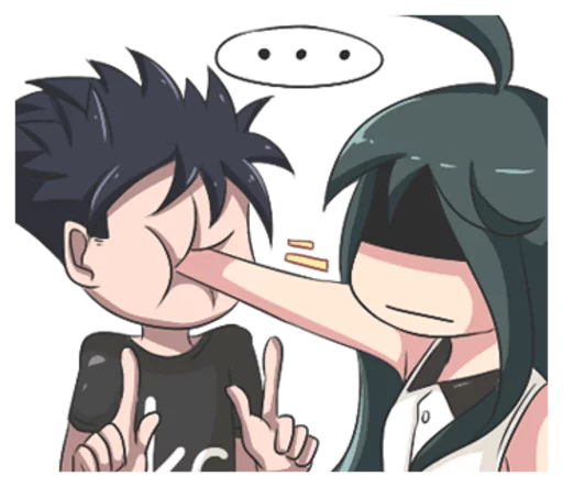 😶 Стикер «Lily & Marigold (Jun Lemon)» для Telegram