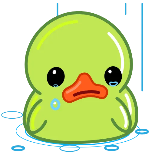 😢 Стикер «Lime Duck» для Telegram
