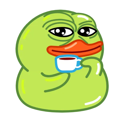 ☕ Стикер «Lime Duck» для Telegram