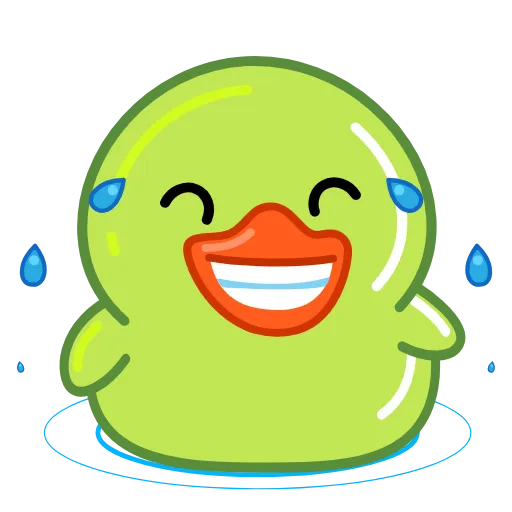 😂 Стикер «Lime Duck» для Telegram