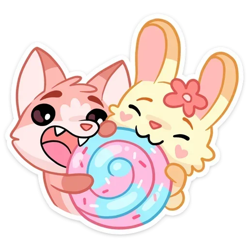 🍭 Стикер «Лин и Ли без надписей» для Telegram