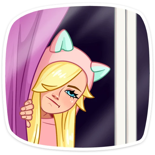 😕 Стикер «Лина» для Telegram