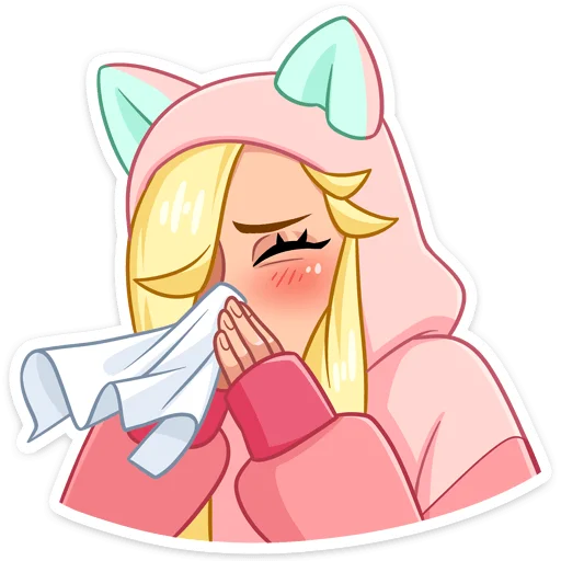 🤧 Стикер «Лина» для Telegram
