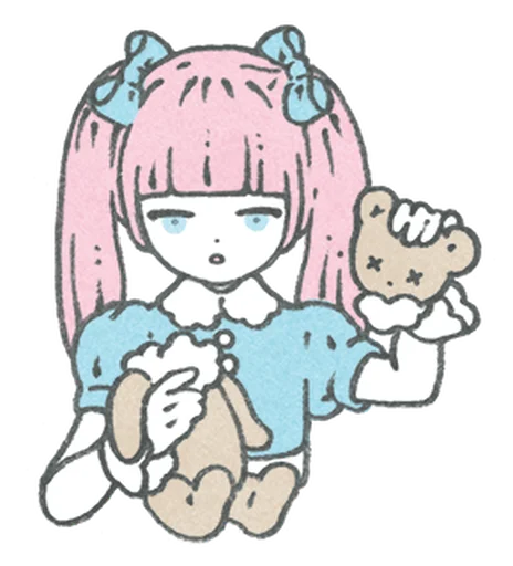❤️‍🔥 Стикер «˖ . ໒ Little Doll ა ︵» для Telegram
