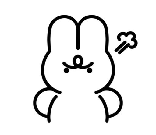 🐇 Стикер «зайка» для Telegram