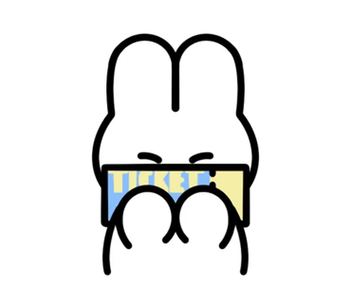 🐇 Стикер «зайка» для Telegram
