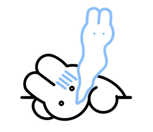 🐇 Стикер «зайка» для Telegram
