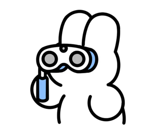 🐇 Стикер «зайка» для Telegram