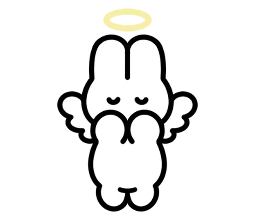 🐇 Стикер «зайка» для Telegram