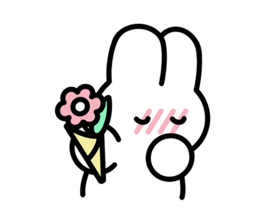 🐇 Стикер «зайка» для Telegram
