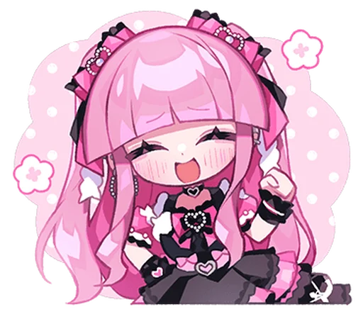 💕 Стикер «Moeru Mimin» для Telegram