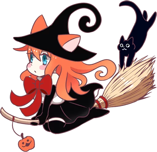 🔮 Стикер «A Magic Cat Girl» для Telegram