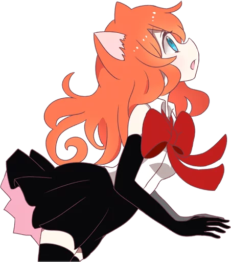 😯 Стикер «A Magic Cat Girl» для Telegram