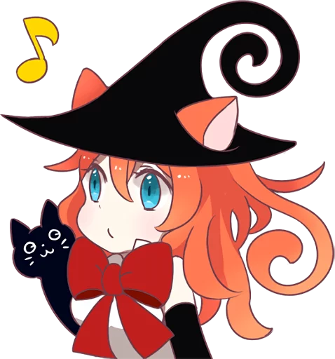 🎧 Стикер «A Magic Cat Girl» для Telegram