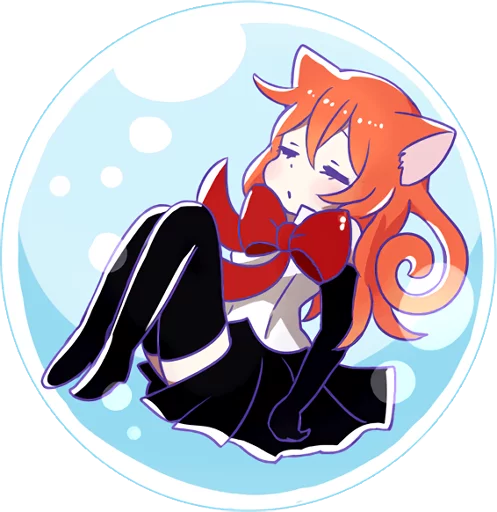 💧 Стикер «A Magic Cat Girl» для Telegram