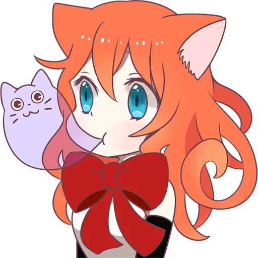 👻 Стикер «A Magic Cat Girl» для Telegram