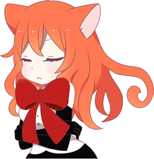 😞 Стикер «A Magic Cat Girl» для Telegram
