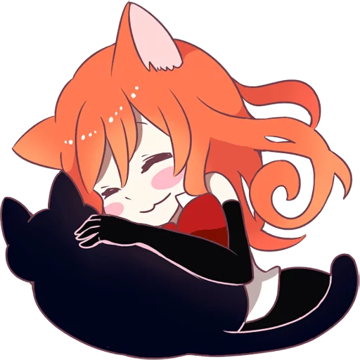 😽 Стикер «A Magic Cat Girl» для Telegram