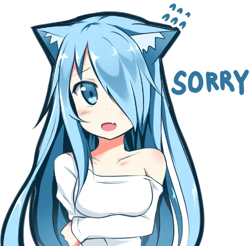 😣 Стикер «Mukineko» для Telegram